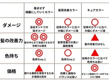 ルーム(RooM)の雰囲気(ダメージ軽減カラーの比較表)