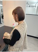 20代30代40代◎簡単にまとまるミニボブ/小顔前髪