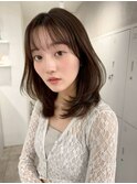 【hao渋谷】ココアブラウン×バタフライカット