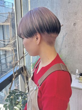 ボブウルフハッシュカットショートウルフボブ小顔カット