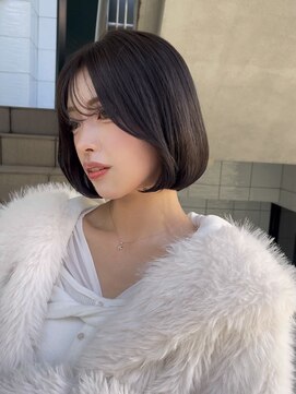コート 表参道(Cote) 20代30代上品ボブヘア、くびれボブ、ショートボブ、フェザー