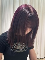 ビーハイブ 仙台駅前店(Behive)&nbsp;カシスラベンダー/ブリーチカラー/ボブミディアム/10代20代30代