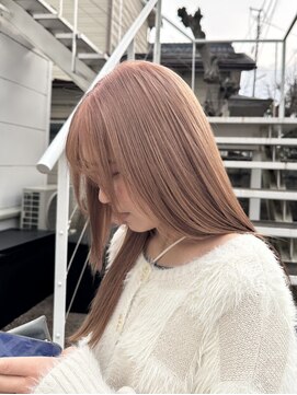 アフターニュース 新潟(afternews) ミルクピンクベージュ/ダブルカラー/ケアブリーチ/髪質改善/新潟