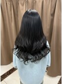 黒上ロングシールエクステ
