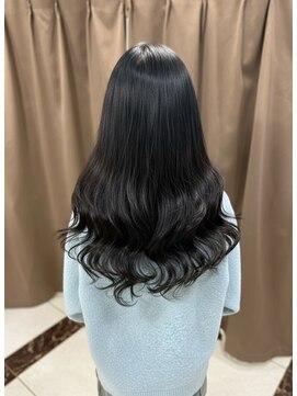 シールエクステ・編み込み専門店　merci　大阪梅田店【メルシー】 黒上ロングシールエクステ