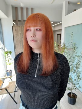 カシビ(kashibi) オレンジに裾ブラウン