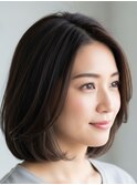 内巻きボブ川越/ハイライト/白髪ぼかし/白髪染め