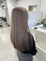ユウル 横浜(juhl.) ミルクティーグレージュカラー暗めカラーミルクティーベージュ