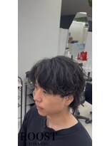 ルースト 原宿店(ROOST)&nbsp;刈り上げセンターパート/波巻きツイストスパイラル/原宿/渋谷