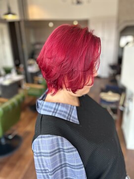 ヘアーワークス ボナ(HAIR WORKS bona.) 艶カラー ハイトーンカラー