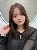 美髪ワンカールレイヤーミディアム2wayバングヘア