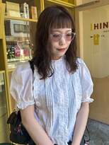 ヒントステーション(HINTSTATION) 〈浅草 半個室〉ミディアムパーマ×オリーブブラウン