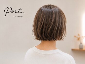 ポート(Port)の写真/白髪を活かしたカラーで上品な仕上がりに!ハイライトを添えて白髪ぼかしを楽しむ大人髪