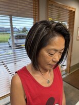 ハニー(Hunny)&nbsp;白髪ぼかしグレージュハイライト