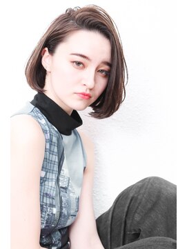 モニカ 西宮北口(Monica) 大人かわいい伸ばしかけグレージュナチュラルボブ