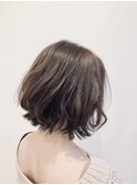 大人可愛いレイヤーボブ! アッシュブラウン