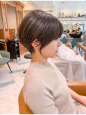 【石田勇士郎】デザインカラー厚めバングローライトスリークボブ