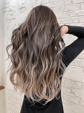 プライズ 池袋店(prize) バレイヤージュニュアンス抜け感ハイライトカラー池袋2166