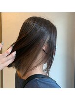 ヘアスペースブルーム エボリューション 庄内店(HAIR SPACE BLOOM evolution)&nbsp;インナーカラー　ボブ　グレージュ