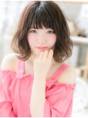 ★バイカラーくせ毛風大人ガーリーAラインボブ10代20代30代★8