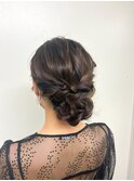 結婚式や二次会に＊シニヨンスタイル