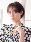 ショートボブ20代30代40代大人可愛い暗髪うる艶髪青山表参道