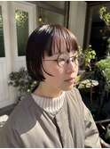 ワイドバングミニボブ(beforeあり)