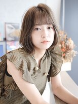 ハーバーズ バイ エムスラッシュ 鎌倉由比ヶ浜(Harbors by M.SLASH)&nbsp;HARBORS鎌倉/ボブウルフ/アッシュオリーブ/外ハネボブ/抜け感g