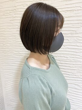 モリオ フロム ロンドン サッポロファクトリー店(morio FROM LONDON) 【morio】札幌ボブ　ぱつっと丸みの暗髪ボブ