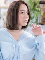 カバーヘア ブリス 北浦和(COVER HAIR bliss)&nbsp;★グレージュカラー切りっぱなしぶつ切りボブ20代30代40代★9