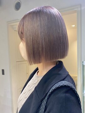 ベレーザ 渋谷(BELEZA) 2501外国人風カラーブロンドヘア金髪ボブ栗色タンバルモリボブ