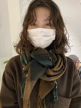 コフィー バイ メルト 吉祥寺(cofy by melt) 【三ツ井純】センターパート ニュアンスパーマほつれパーマ