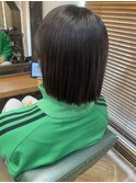 アッシュブラウン×ミニボブ     LUNA