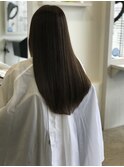 グレージュロング_チェリーブラウンフェミニンロング_kiki0108