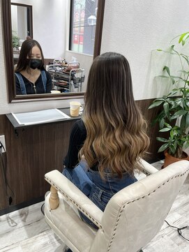 ベルヘアーデザイン 堺東(Belle hair Design) ナチュラル/バレイヤージュ