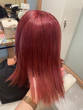 デジャヴヘアー 西千葉(Dejave hair) 【西千葉/髪質改善】超高速髪質改善×ハイトーン赤ピンク