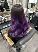 艶髪ハロウィンパープルカラー
