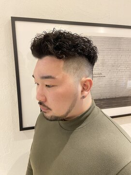 ナノヘア(nano hair) フェード×リッジパーマ