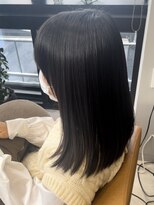 イオス(EOS) 黒髪ストレート　韓国スタイル　髪質改善ストレート/YUKA