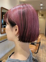 クラップス 横須賀中央店(CLAPS) ダブルカラーショートボブインナーカラーハイライトケアブリーチ