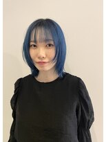 ベンジー 薬院大通店(benji)&nbsp;ブルージュ/顔まわりレイヤー/ミディアム/ウルフ 薬院／天神