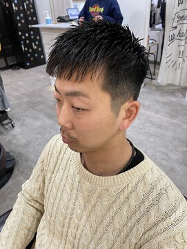 スウェル 船橋店(Swell) MEN'S/マッシュパーマ/ウルフ/アッシュブラック/カルマパーマ1