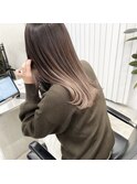 艶髪オージュアトリートメントミルクティーグラデーションカラー