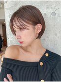 ・10代20代30代・シースルーバング ショートボブ