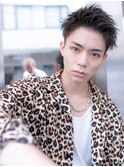 メンズスパイキーショート短髪刈り上げモテ髪