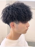 奈良men's癖毛がする縦落ちツイストスパイラルパーマ