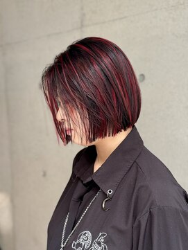 シャロン(SHARON) 【SHARON】ショートボブ×デザインカラー