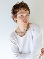 くせ毛風パーマ/外国人風透明感ベージュブラウン