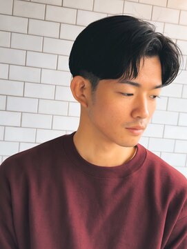 サンディーズバーバーショップ(Sandees) 曲がる縮毛矯正センターパート