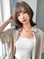 ドロシー 郡山桑野店(Dorothy)&nbsp;黒髪ボブルフネビージュ小顔ワンレン